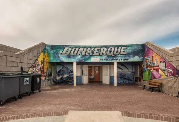 Dunkerque Frankrijk September 2018 Kleurrijke Muurschilderingen Van Openbare Toiletten Promenade — Stockfoto