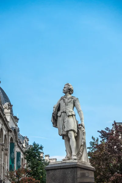 Amberes Bélgica Septiembre 2018 Estatua Gris Sir Anthony Van Dyck — Foto de Stock