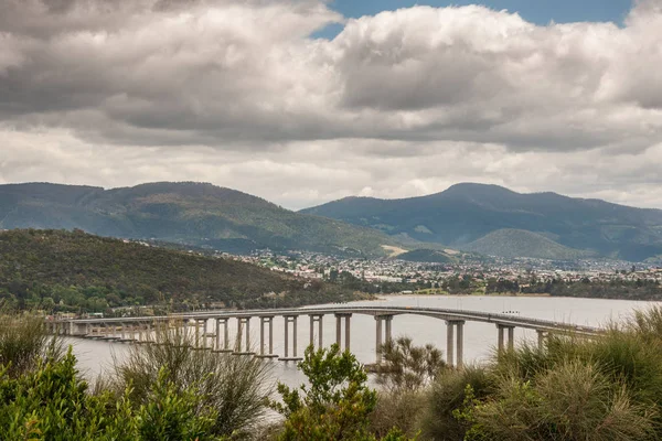 Hobart Tasmania Australia December 2009 Tasman Highway Bridge Derwent River — Stock Photo, Image