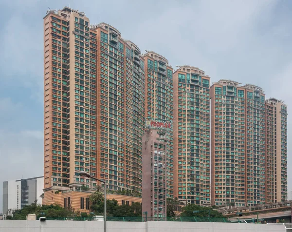 Hong Kong Island China Mai 2010 Hochhauskomplex Auf Der Nordseite — Stockfoto