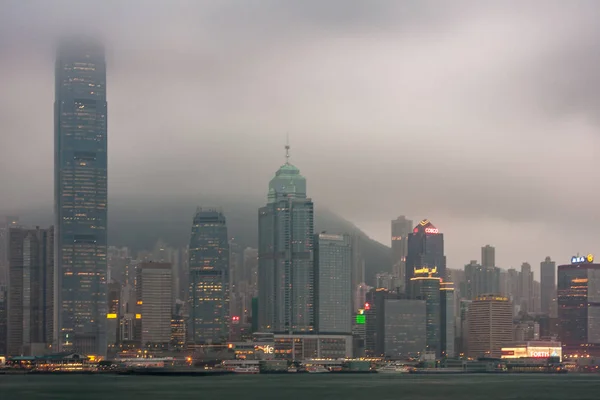 Остров Гонконг Китай Мая 2010 Года Возвышающийся Горизонт 1Ifc 2Il — стоковое фото