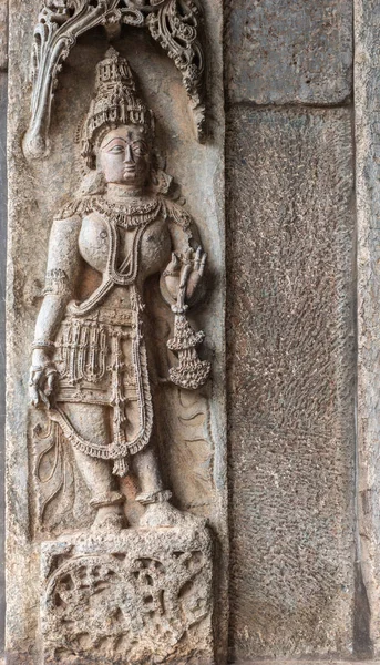 Belur Karnataka Índia Novembro 2013 Chennakeshava Temple Building Escultura Pedra — Fotografia de Stock