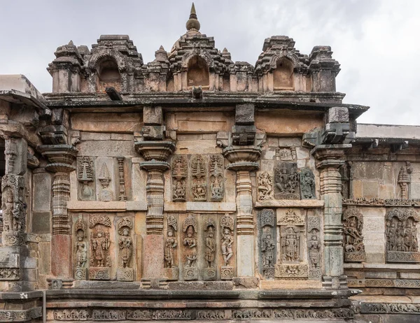 Belur Karnataka India November 2013 Chennakeshava Temple Large Brown Wall — Stock Photo, Image