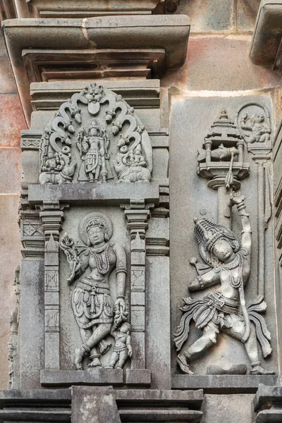 Belur Karnataka India November 2013 Chennakeshava Temple Gray Wall Stone — Stockfoto