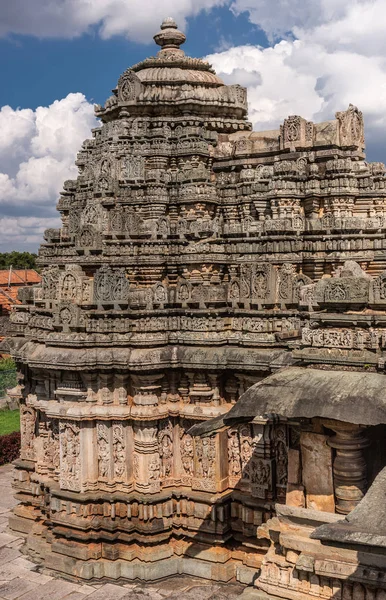 Belavadi Karnataka India Noviembre 2013 Templo Veera Narayana Sur Uno —  Fotos de Stock