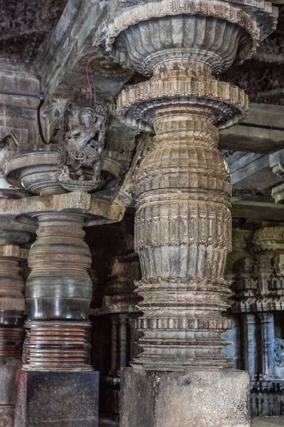 Halebidu Karnataka India November 2013 Hoysaleswara Temple Shiva Exquisitely Decorated — Stock Photo, Image