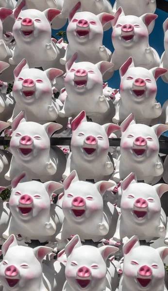 Year of the Pig display at First Fleet Park, Sydney, Australia. — Stock Photo, Image
