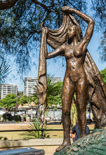 Μέρος του αντιγράφου του αγαλματιδίου Salvador Dali στο Σίδνεϊ Αυστραλία. — Φωτογραφία Αρχείου