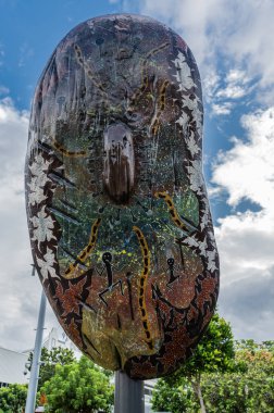 Shield Street, Cairns AUS kamu ekranda Aboriginal kalkan