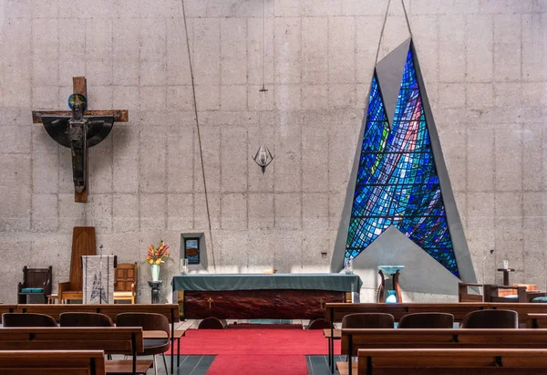 Zbliżenie Chancel Katedra Darwin Christ, Australia. — Zdjęcie stockowe