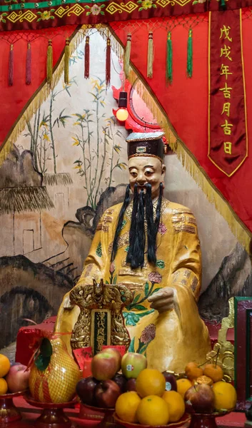 Gott der Medizin im kwan tai taoistischen Tempel in tai o, hong kong ch — Stockfoto