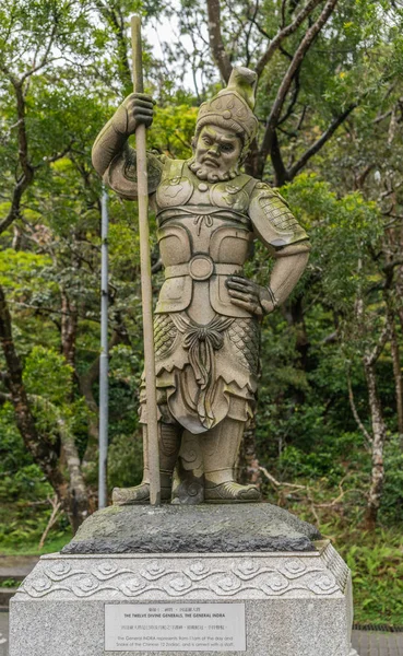 Στρατηγός Ίντρα των δώδεκα θεϊκών στρατηγών, Χονγκ Κονγκ Κίνα. — Φωτογραφία Αρχείου