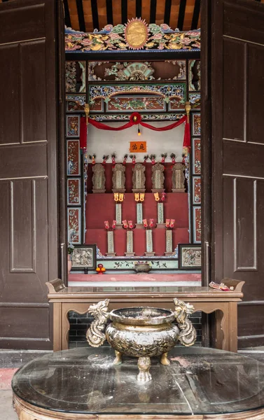 Släktträd namn på Tang Ancestral Home, Hong Kong Kina. — Stockfoto