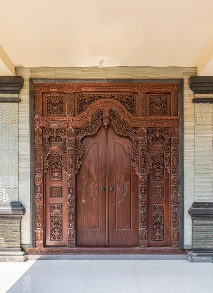 Door at family compound, Dusun Ambengan, Bali Indonesia.