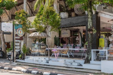 Günlük Baget bakeyr ve çay salonu, Ubud Bali Endonezya Ön.