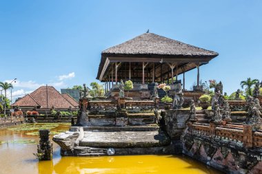 Royal Palace, Klungkung Bali Endonezya yüzen pavyon.