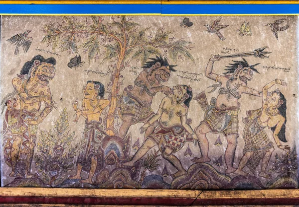 克塔戈萨天花板的细节,皇家法院,昆贡 — 图库照片