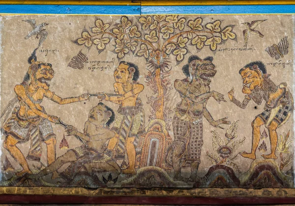 克塔戈萨天花板的细节,皇家法院,昆贡 — 图库照片
