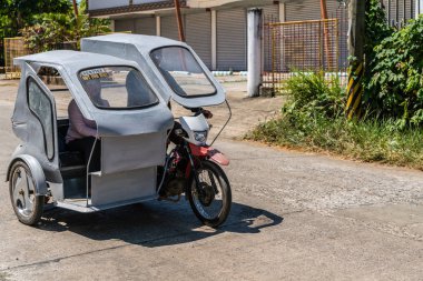 Puerto Princesa, Palawan, Phi basit gri motor-üç tekerlekli taksi
