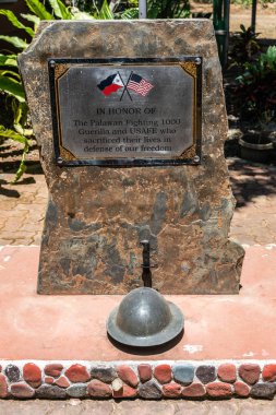 Puerto Princesa, Palawan, Filipinler'deki Usafe Savaş Anıtı.