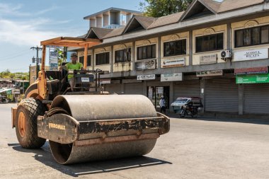 Buldozer Içinde Fernandez Street, Puerto Princesa, Palawan, Philipp