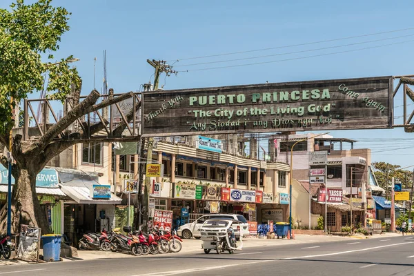 Rizal Avenue Puerto Princesa, Palawan, Fülöp-szigetek. — Stock Fotó