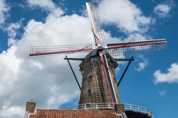 Vindmølle af Sluis, Holland . - Stock-foto