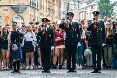 Ieper, Ypres, Flanders, B te Gate 'de son mesaj performansı