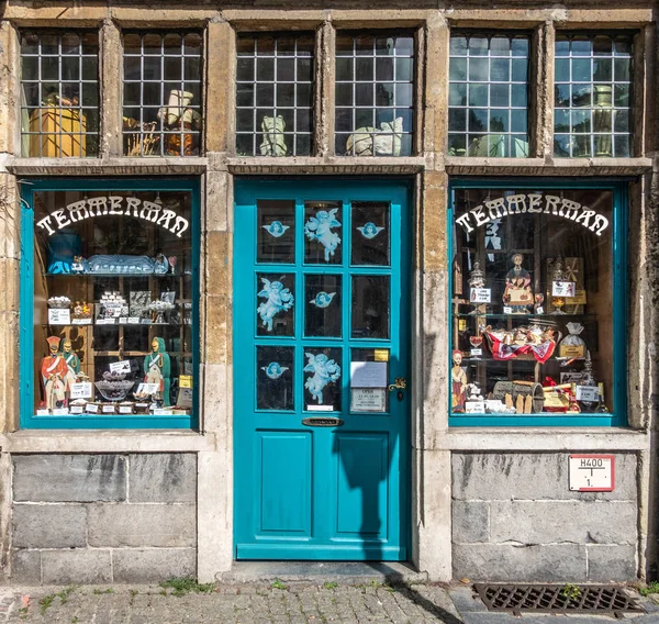 Primer plano de Confiserie Temmerman en Kraanlei en Gent, Flandes, B — Foto de Stock