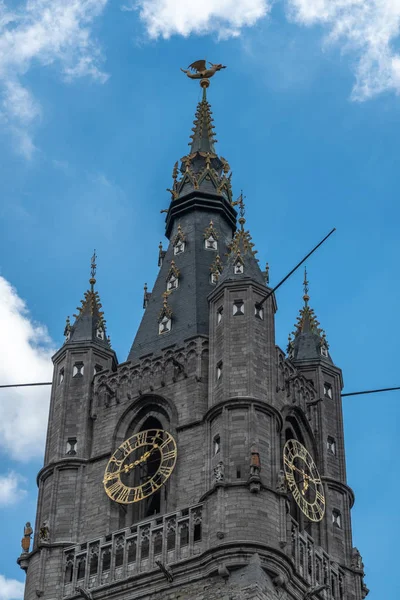 Top of Belfry in Gent, Flanders, Belgium. — Stock Photo, Image