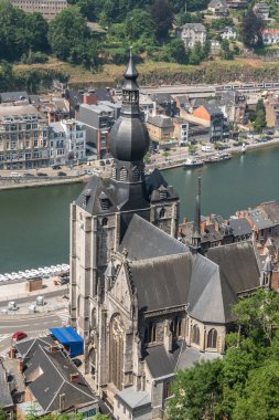 Notre Dame Church in Dinant, Belgium. clipart