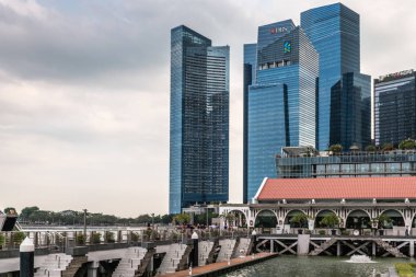 Clifford Square kısmi finans bölgesi, Singapur.