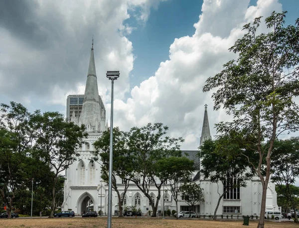 Katedra św Andrews w Singapurze. — Zdjęcie stockowe