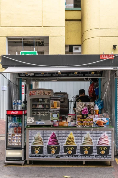 Stand gelato a Chinatown, Singapore . — Foto Stock