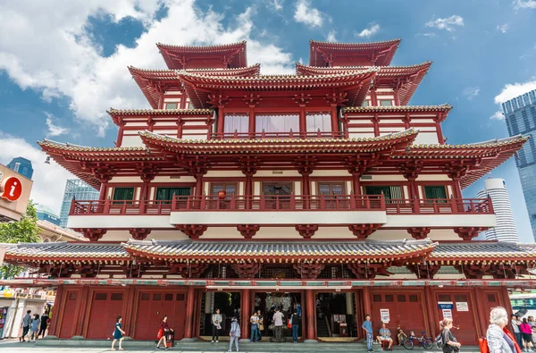 Tempio del Buddha di dente reliquia e Museo, singapore. — Foto Stock