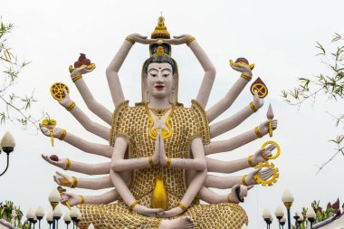 Sadece Gaint Guan Yin 'in cesedi, Ko Samui Adası, Tayland.