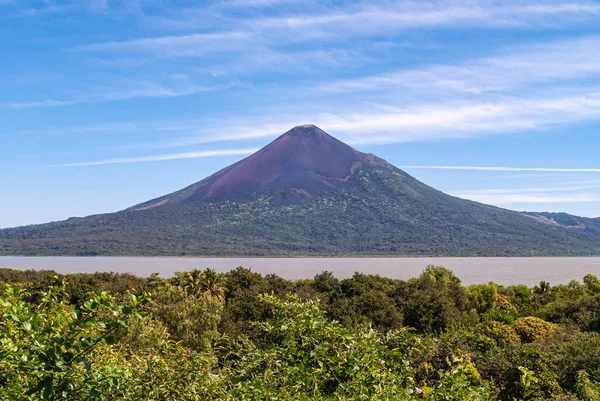 Leon Nicaragua Noviembre 2008 Ruinas Del Viejo Leon Momotombo Volcán — Foto de Stock