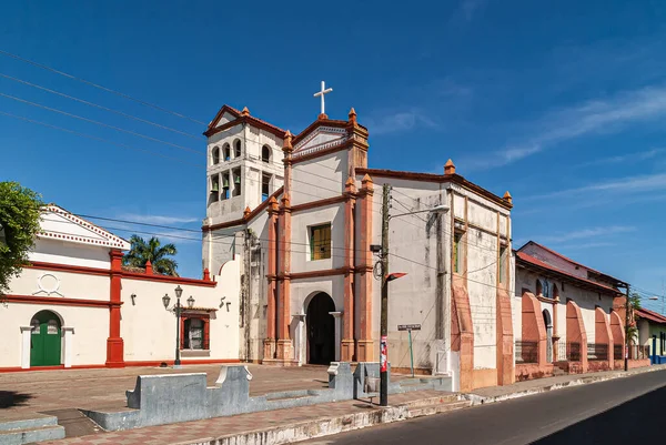 Leon Nicaragua November 2008 San Francisco Kyrka Med Klocktorn Stenkonstruktion — Stockfoto