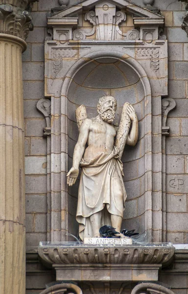 Lima Peru December 2008 Basilica Cathedral John Apostle Main Entrance — Stock Photo, Image