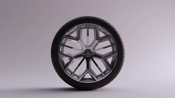 Aluminium Velg Wiel Met Een Multi Spaaks Geometrisch Open Wiel — Stockfoto