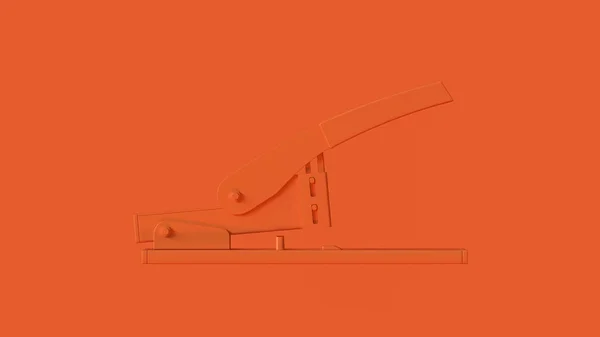 Orange Office Häftapparat Illustration Göra — Stockfoto