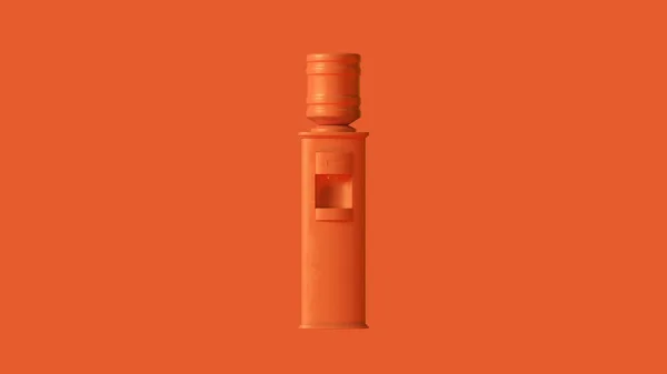 Orange Office Water Cooler Ilustração Render — Fotografia de Stock