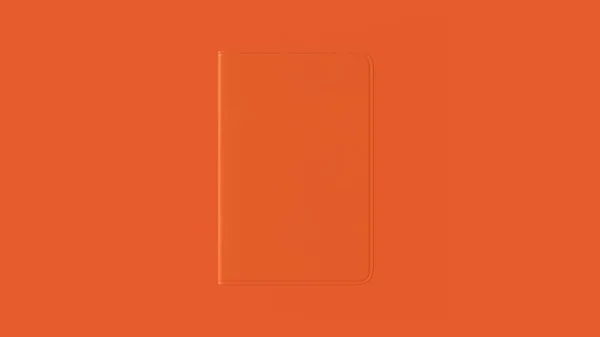 Orange Notebook Ilustração Renderização — Fotografia de Stock