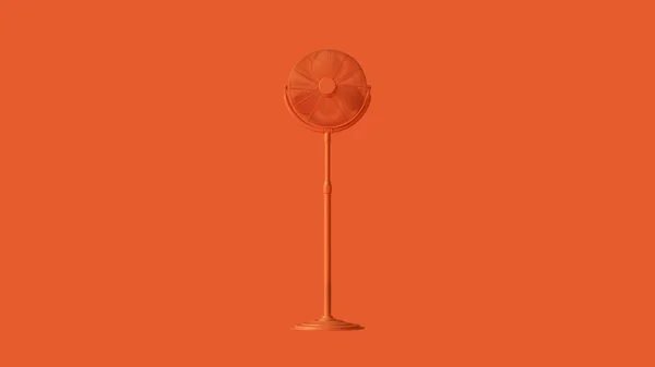 Orange Office Cooling fan 3d illustration 3d render