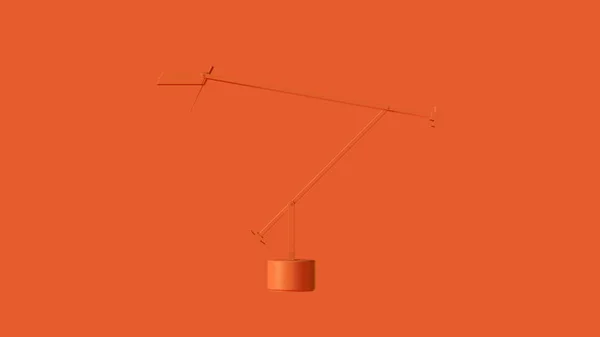 Orange Office Desk Lamp 3d illustration 3d render
