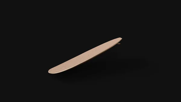 Brass Surfboard Ilustracja Renderowania — Zdjęcie stockowe