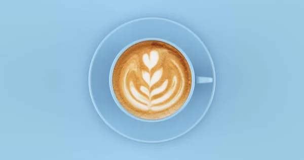 Blue Coffee Cup Cappuccino 3d illustration