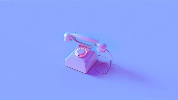 Blauw Roze Telefoon Illustratie Rendering — Stockfoto