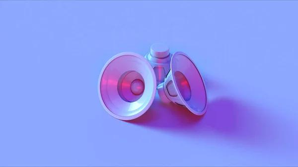 Blue Pink Speakers Иллюстрации Рендеринг — стоковое фото