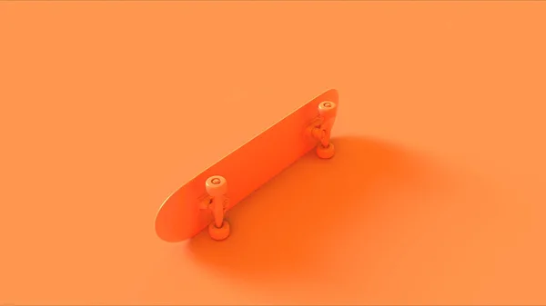 Orangefarbenes Skateboard Illustration Rendering — Stockfoto